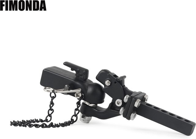 Fimonda Anhängerhaken RC Abschleppkupplung, 1:10, Metall, Schwarz - Bild 1