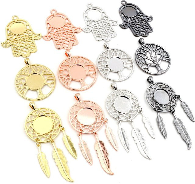 Wadsfred Charms Anhänger, Gold Color, Messing, Unisex - Bild 1