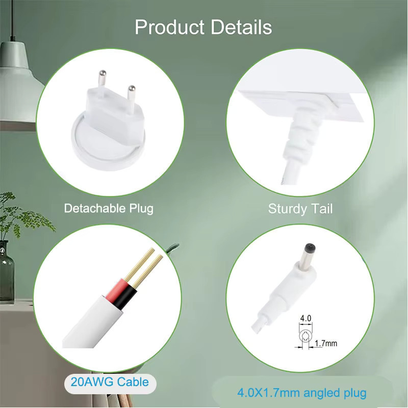 Xiaomi Netzteil für Mi Smart LED Schreibtischlampe 1S, Pro und Yeelight Staria Lampe, 12V, Weiß - Bild 2