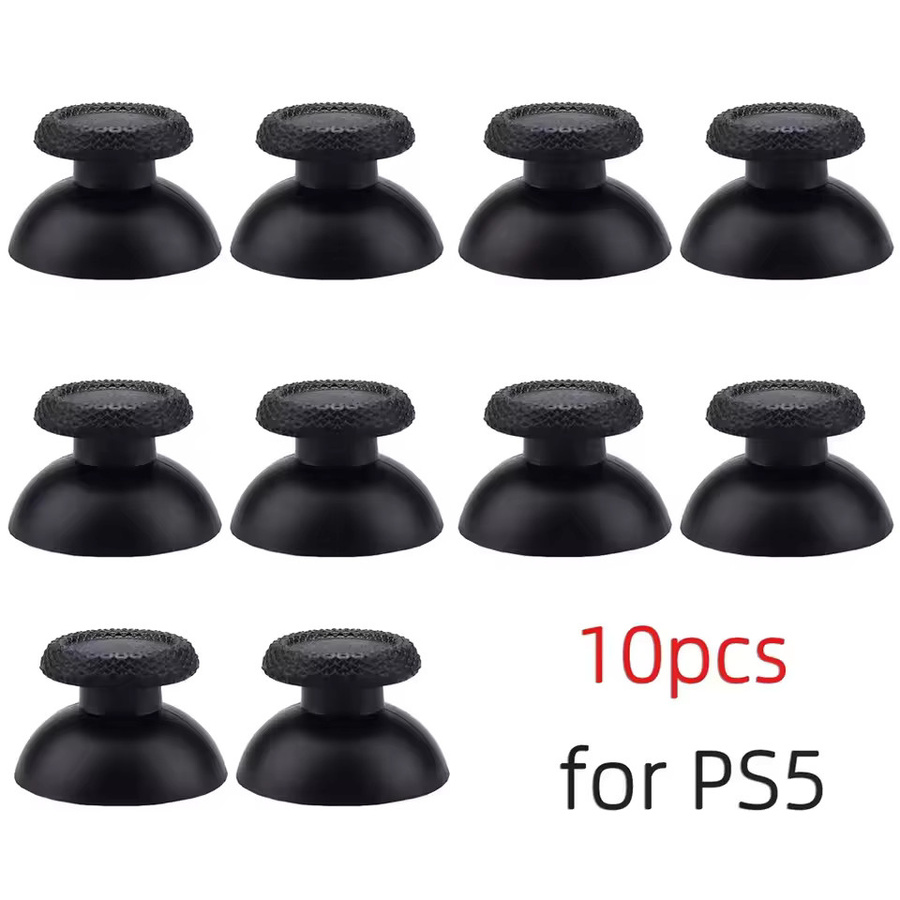 TECTINTER Ersatz-Joysticks für PS5 Slim und Pro Gamepads, Daumengriff-Kappen für PlayStation 5 Controller Zubehör, Schwarz - Bild 6