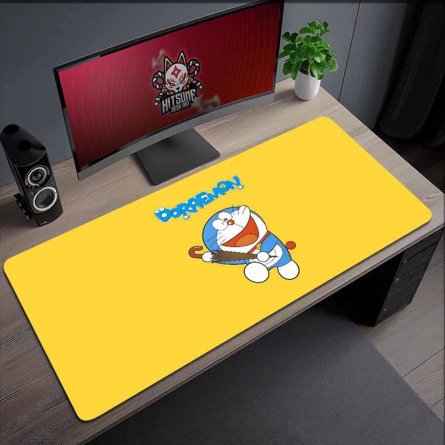 Doraemon Anime Mousepad Gelb, rutschfestes und verdicktes Gaming Mousepad im Cartoon-Design für Büro und Studium - Bild 3