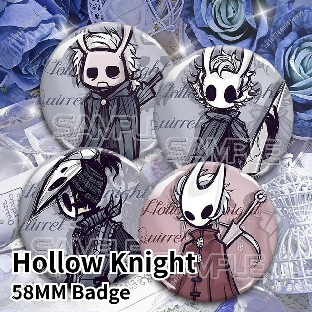 Brosche Hollow Knight, 58 mm, Kinder - Bild 1