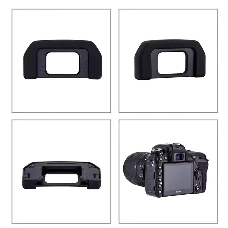 Nikon DK-28 Gummi-Augenmuschel aus ABS-Kunststoff und weichem Silikon in Schwarz für die Nikon D7500 - Bild 3