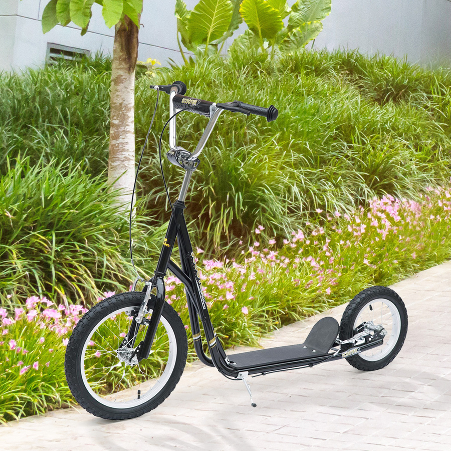 HOMCOM Kinderroller, Scooter Tretroller, Schwarz, ab 5 Jahre - Bild 2