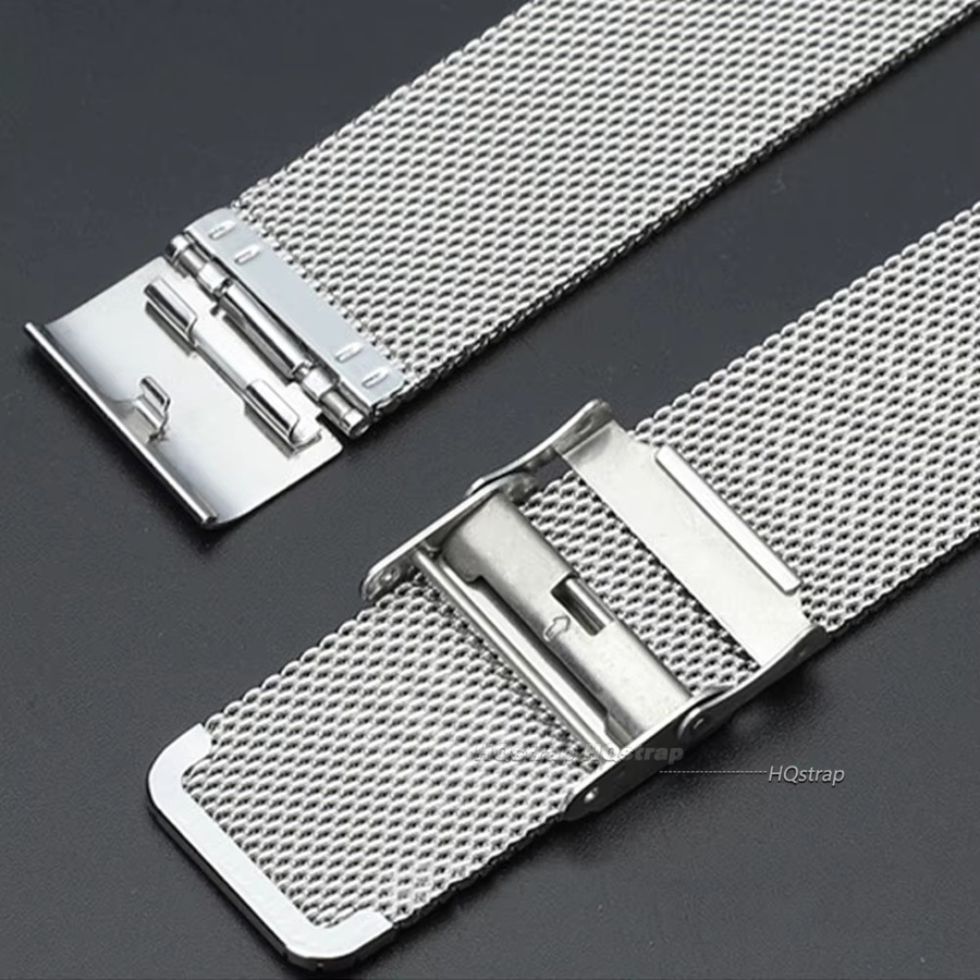 HQstrap Uhrenarmband Edelstahl, Silber, Unisex - Bild 2