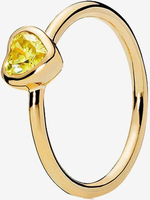 Ring 925 Silber, Gold, Kristall, Damen - Bild 1