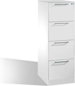 C+P Hängeregistraturschrank Asisto für Hängehefter DIN A4, 4 Schübe, einbahnig, Lichtgrau, B/T/H: 60,0 x 44,0 x 131,0 cm - Bild 1