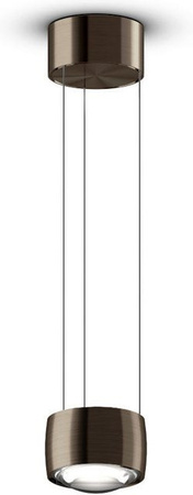 Occhio Sento sospeso up LED-Pendelleuchte mit Phantom-Kopfeinsatz Sento E Linse/Glas-Ausführung, variabel 50-200 cm, warmweiß 3000K, Farben: Chrom, Gold/Messing oder Bronze