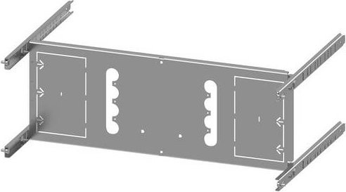 Siemens SIVACON S4 Montageplatte 3VA12 250A 4-polig Stecksockel Einschub Grau Höhe: 20 cm - Bild 1