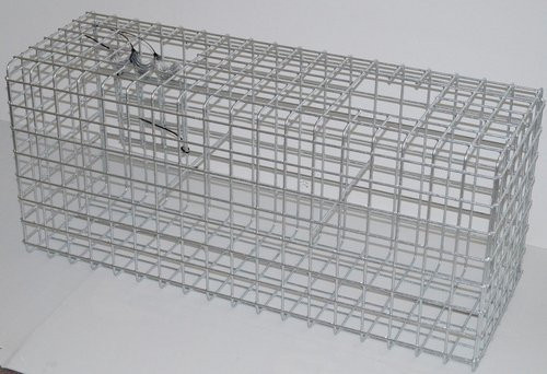 Gabionenabgrenzung feuerverzinkt in Grau, B/T/H: 92 x 42 x 32 cm - Bild 1