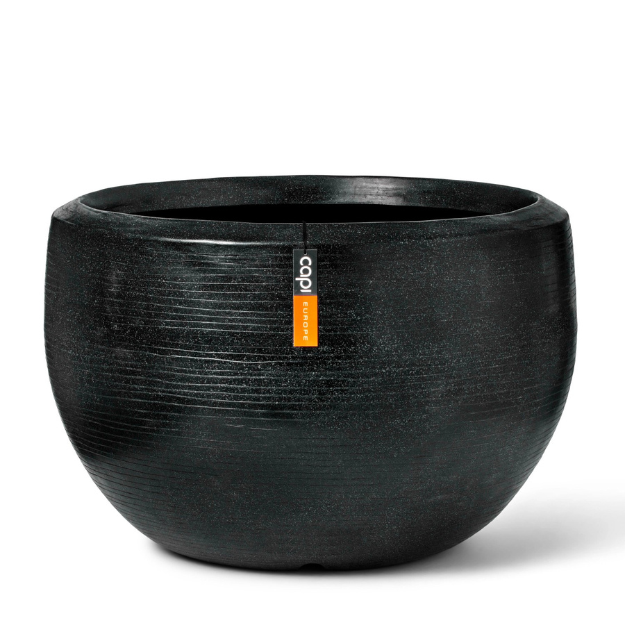 Capi Pflanzgefäß Kugel Granite Blumentopf Schwarz Durchmesser: 67 cm, Höhe: 45 cm - Bild 2