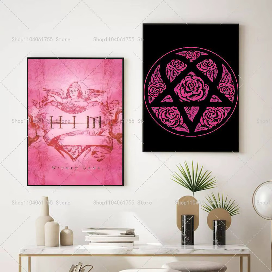 Rock Band H-HIM Poster, selbstklebender und wasserfester Kunstdruck als Wanddekoration in Mehrfarbig, B/H: 15,0 x 10,0 cm - Bild 5