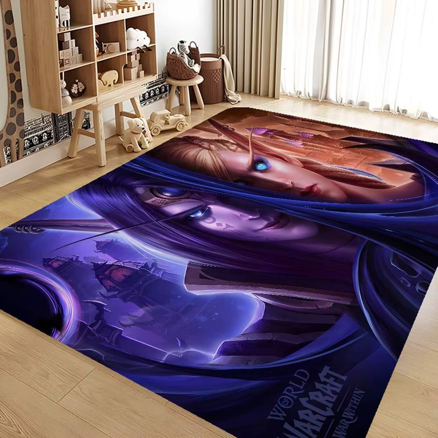 World of Warcraft Fußmatte im INS-Stil von Potdemiel, weich und rutschfest für Schlafzimmer und Haus - Bild 6