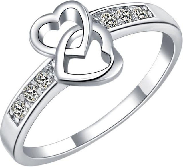 POMOiii Ring, 925 Silber, Weiß, Kristall, Damen - Bild 1