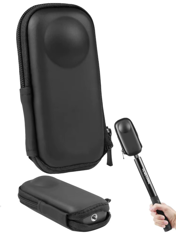 Insta360 Wasserfeste Aufbewahrungstasche aus PU für Insta360 One X2 und X3 Action-Kameras in Schwarz - Bild 5