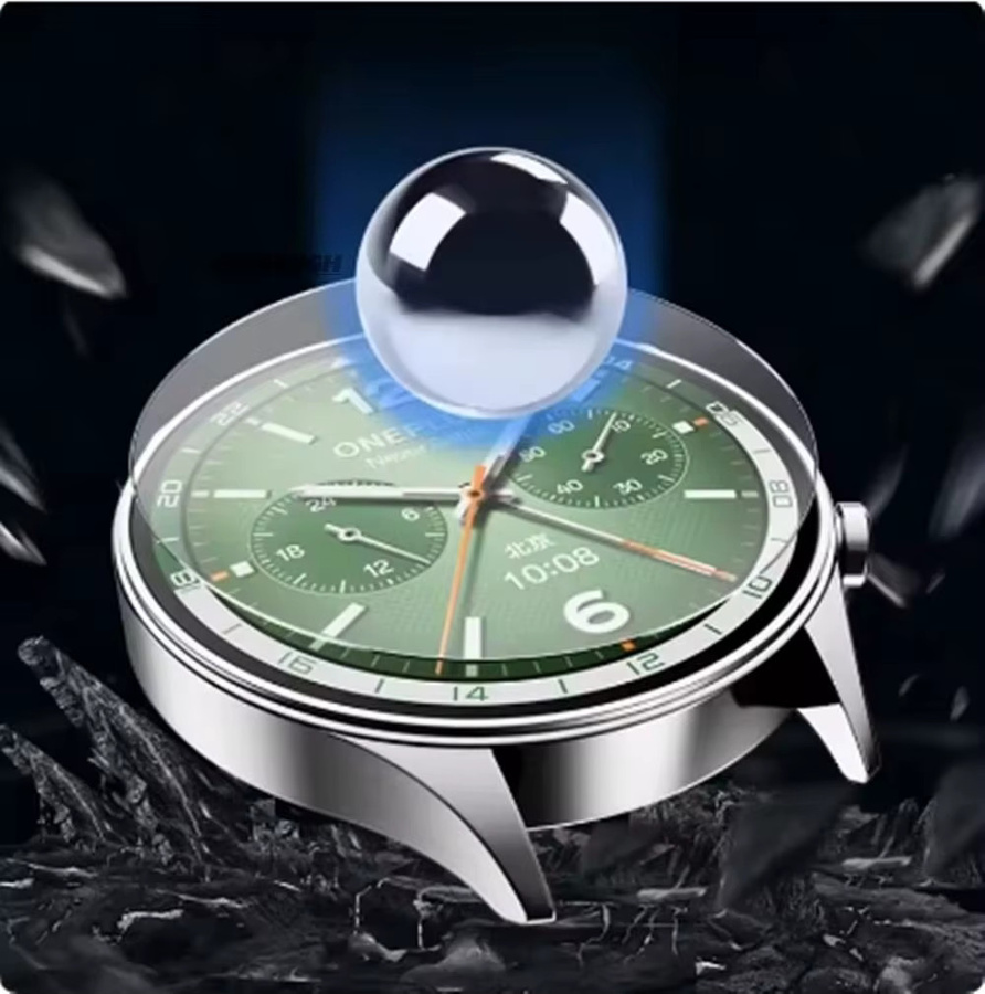 2er-Set Displayschutzfolie aus gehärtetem Glas für Blackview W50 und WP50 Pro Smartwatch, transparent - Bild 2