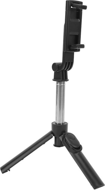 Koogeelife Selfie-Stick und Handy-Stativständer mit Bluetooth-Fernbedienung in Schwarz, tragbar mit 6 Abschnitten für Foto und Video - Bild 1