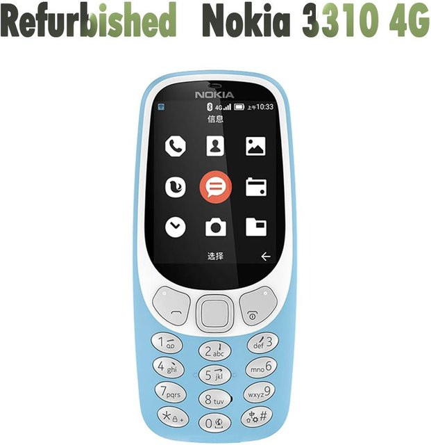 Refurbished Nokia 3310 4G LTE Mobiltelefon in Blau - Bild 1