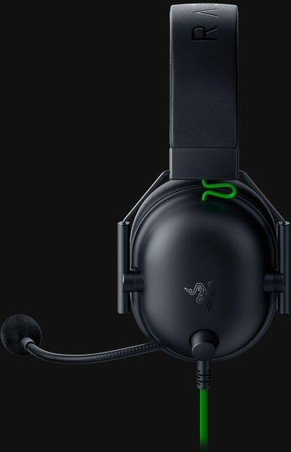 Razer BlackShark V2 X Gaming Headset mit Geräuschisolierung, kabelgebunden, USB-A, Over-Ear, Schwarz und Grün - Bild 1
