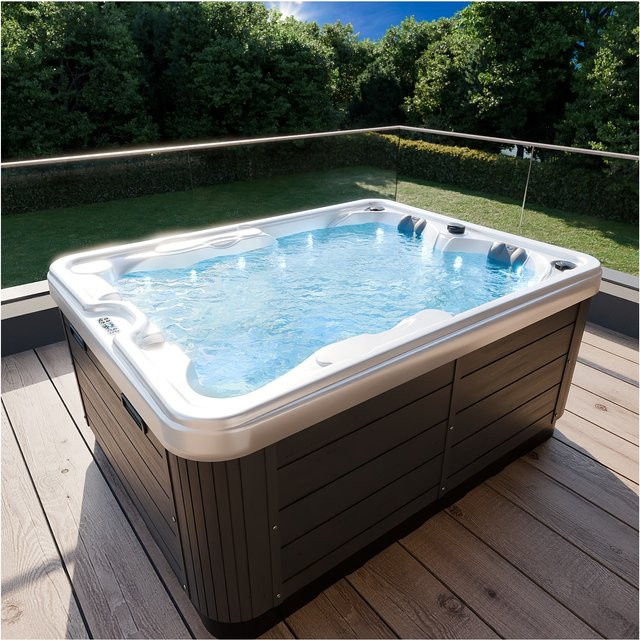 Tronitechnik Joyonway Spa Outdoor Whirlpool für 2 Personen aus Sanitäracryl in Grau inklusive Treppe - Bild 1