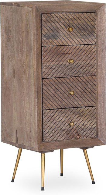 Kommode Tucson von GUTMANN aus Mango-Holz in Braun, Rustikaler Stil, B/T/H: 102 x 42 x 45 cm - Bild 1