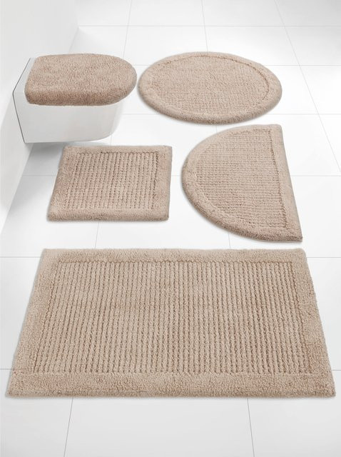 Badteppich von Heine Home aus 100% Baumwolle in Beige, geeignet für Fußbodenheizung - Bild 1