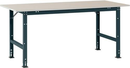 Manuflex PACKPOOL Standard Packtisch mit Melaminplatte in Anthrazit, B/T/H: 175 x 80 x 76-87 cm - Bild 1