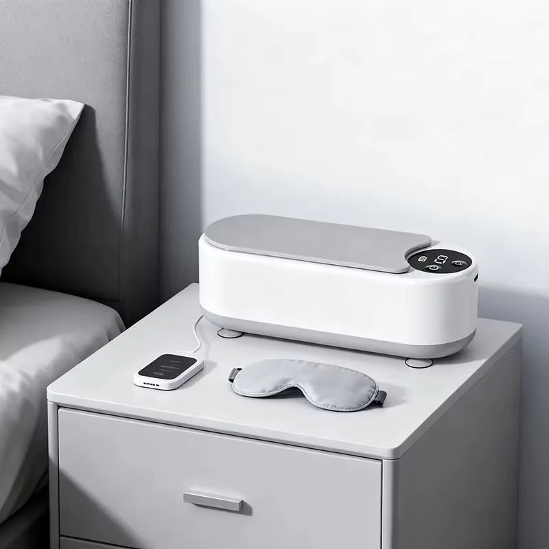 Viewring Hochfrequenz-Ultraschall-Brillenreinigungsgerät in Weiß mit kabelloser Steuerung für Brillen und Accessoires - Bild 4