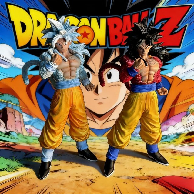 Bandai Dragon Ball Z Super Saiyan 4 Goku Actionfigur, 30cm, Kunststoff - Bild 1