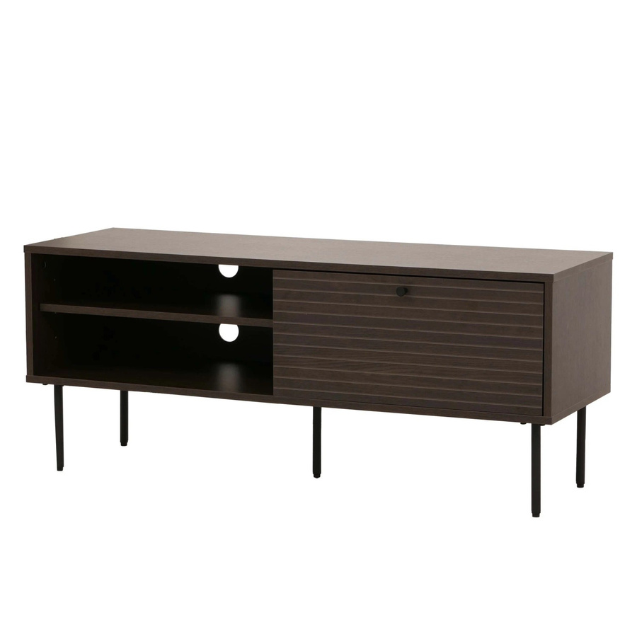MCW TV-Rack MCW-N78 Lowboard im skandinavischen Stil aus Metall und Holz in Dunkelbraun, B/T/H: 120 x 40 x 50 cm - Bild 3