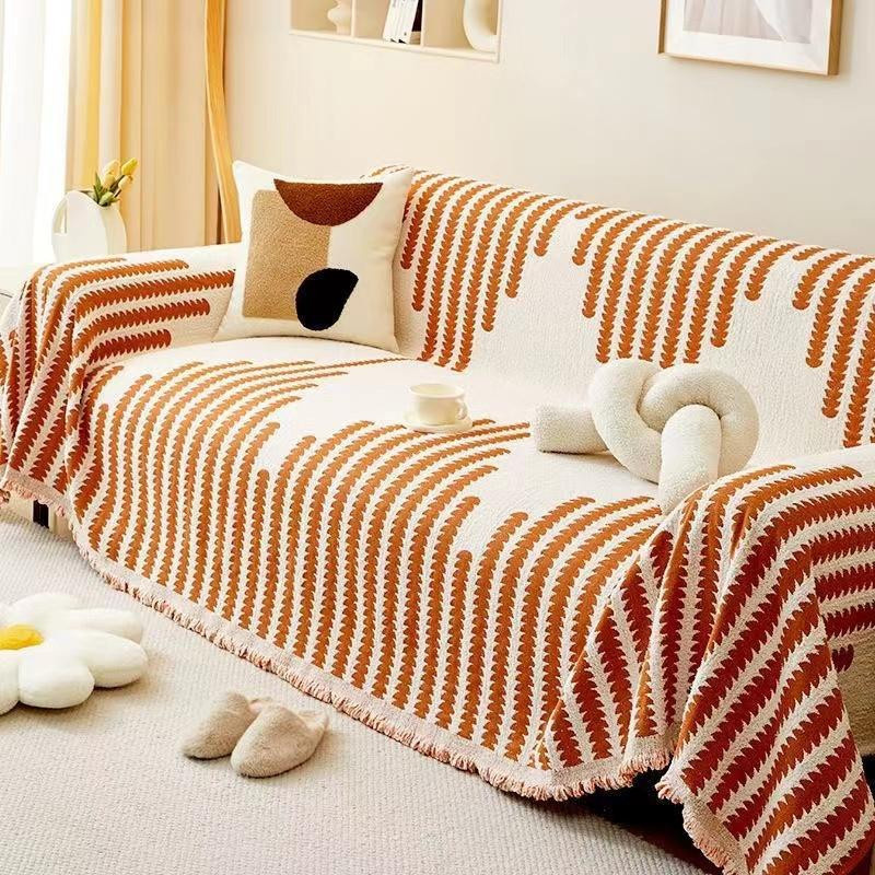 Yiran Furniture Chenille Sofabezug rutschfest und waschbar, Breite: 180 cm, Tiefe: 420 cm - Bild 3