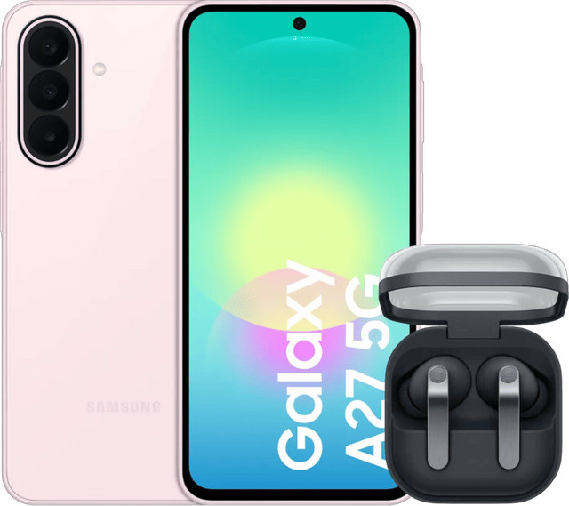 Samsung Galaxy A27 5G Smartphone 256GB Rosa mit Samsung Galaxy Buds4 - Bild 1