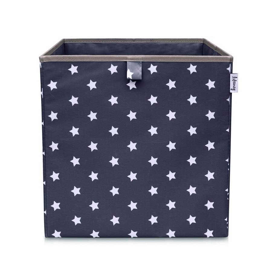 Lifeney Aufbewahrungsbox Sterne in Anthrazit und Weiß aus Stoff, B/T/H: 33 x 33 x 33 cm - Bild 2