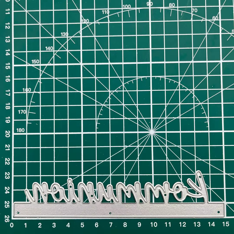 Metall-Stanzform Kommunion-Schriftart in Silber für Scrapbooking und Papierhandwerk - Bild 4
