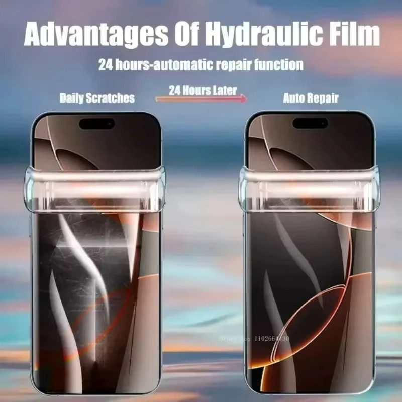 3er-Pack transparente Hydrogel-Schutzfolien für Apple iPhone 17 16 15 14 13 12 11 Pro Max Plus Air XS XR Mini - Bild 2