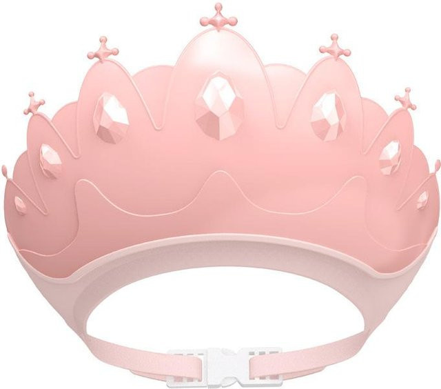 A Family Of Home Textiles Baby Shampoo Kappe Crown Cartoon Bad Visier in Rosa mit Ohrenschutz und verstellbarer Größe - Bild 1