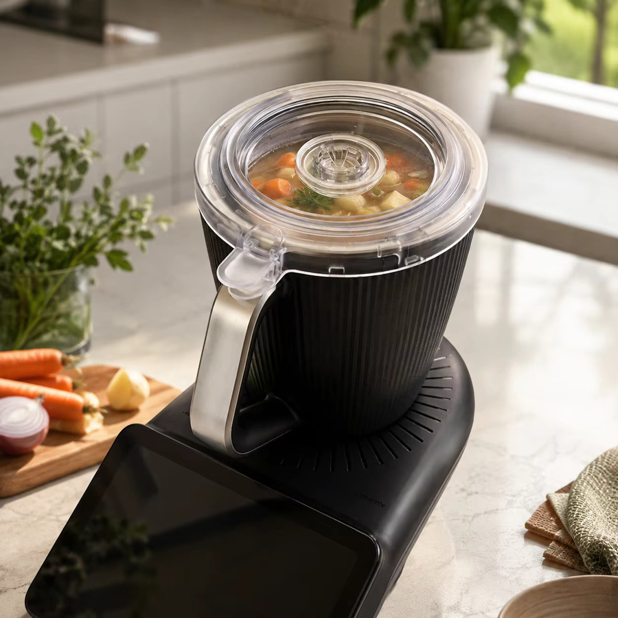 Transparenter Rührschüsseldeckel für Vorwerk Thermomix TM7 mit abnehmbarem Mitteldeckel - Bild 3