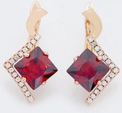 Ohrringe 585 Roségold, Zirkonia, Damen - Bild 1