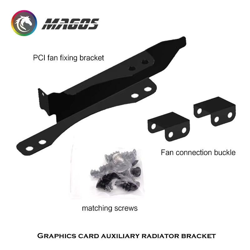 FREEZE MOD Grafikkarten Begleiter Lüfterhalterung GPU PCI Mod Schnalle, Schwarz, B/T/H: 8 x 9 x 12 cm - Bild 2