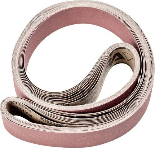 PFERD Korund Schleifband für Bandschleifer, Körnung 120, braun, 10 Stück, B: 50 mm, L: 2000 mm - Bild 1