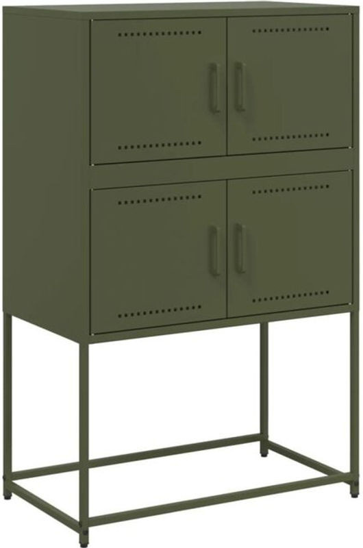 Vidaxl Sideboard Industrial Stil aus Stahl in Grün B: 68,5 cm, T: 38,5 cm, H: 107 cm - Bild 1