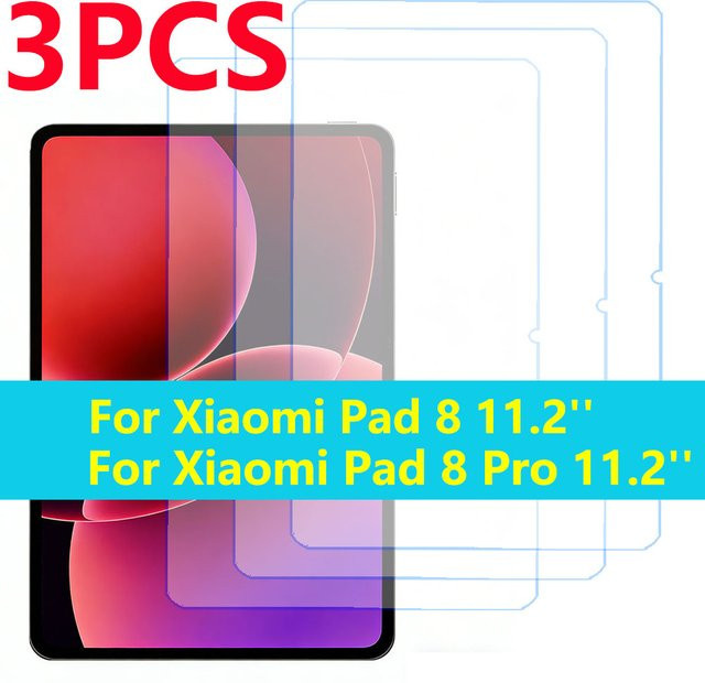 3er-Pack HD Gehärtete Glas Displayschutzfolie für Xiaomi Pad 8 Pro 11,2 Zoll, Transparent - Bild 1