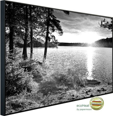 papermoon EcoHeat Infrarotheizung mit Matt-Effekt in Schwarz und Weiss - Bild 1