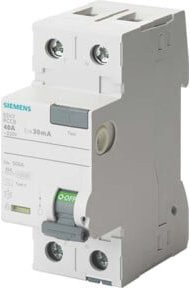 Siemens Indus.Sector FI-Schutzschalter Typ A, 30mA, 63A, weiß, 5SV3316-6 - Bild 1