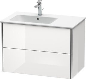 Duravit XSquare Waschtischunterschrank wandhängend in Weiß Hochglanz B/T/H: 81 x 47,8 x 56 cm - Bild 1