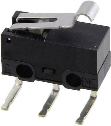 Omron D2F-L3-A1 Mikroschalter Schwarz 30 V/DC 2A - Bild 1