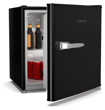 Klarstein Irene Retro Mini-Kühlschrank, 46l, Schwarz
