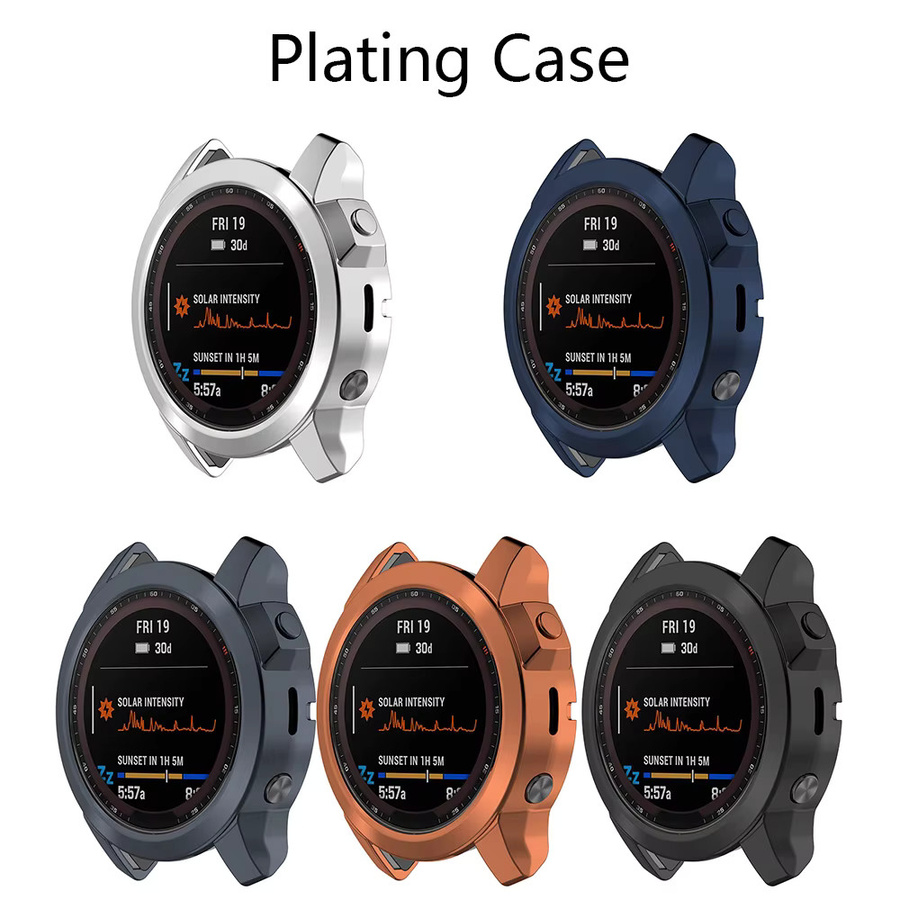 ZNDUKLOO Schutzhülle für Garmin Fenix 7 Serie Fenix 7S 7 7X Pro, TPU Halbcover ausgehöhlt, transparent - Bild 4