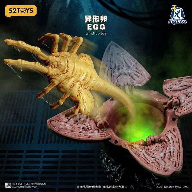52TOYS Alien Xenomorph Facehugger Ei, Wind-Up Gelenk Figur, Modell Spielzeug - Bild 1