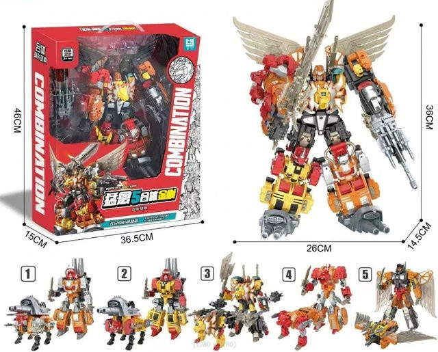 Yiran toy 1 5-in-1 Transformation Predaking Devastator KO G1, Actionfigur, Roboter, ab 18 Jahren - Bild 1